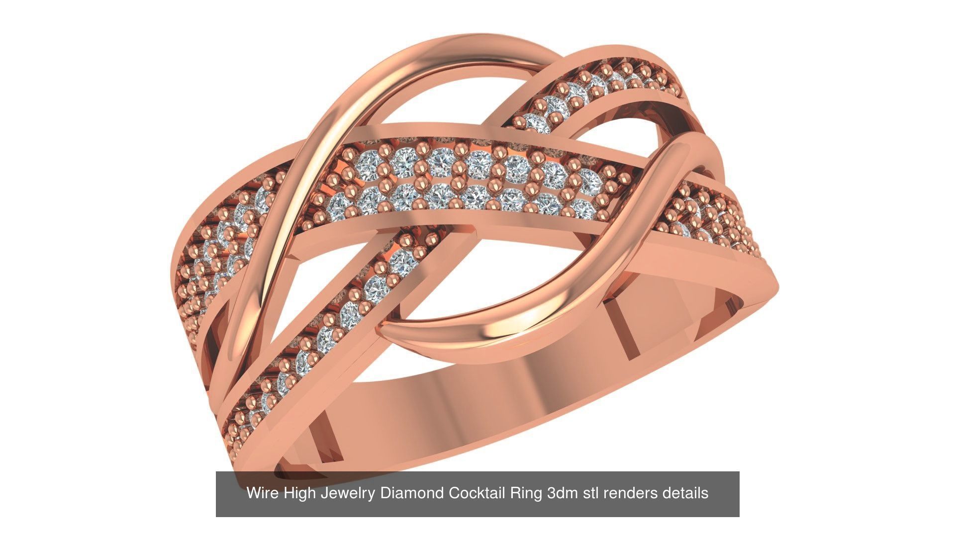 86 Wire Ring renders 3dm stl details  3D Model Collection_81