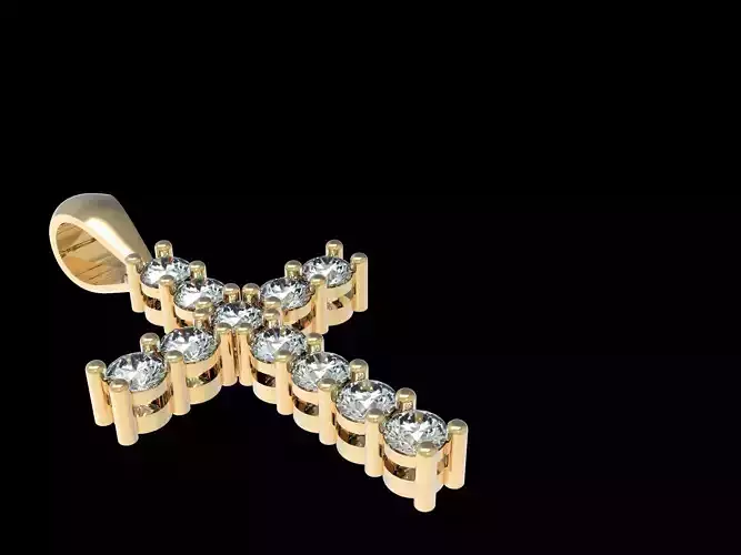 Diamond Cross Pendant