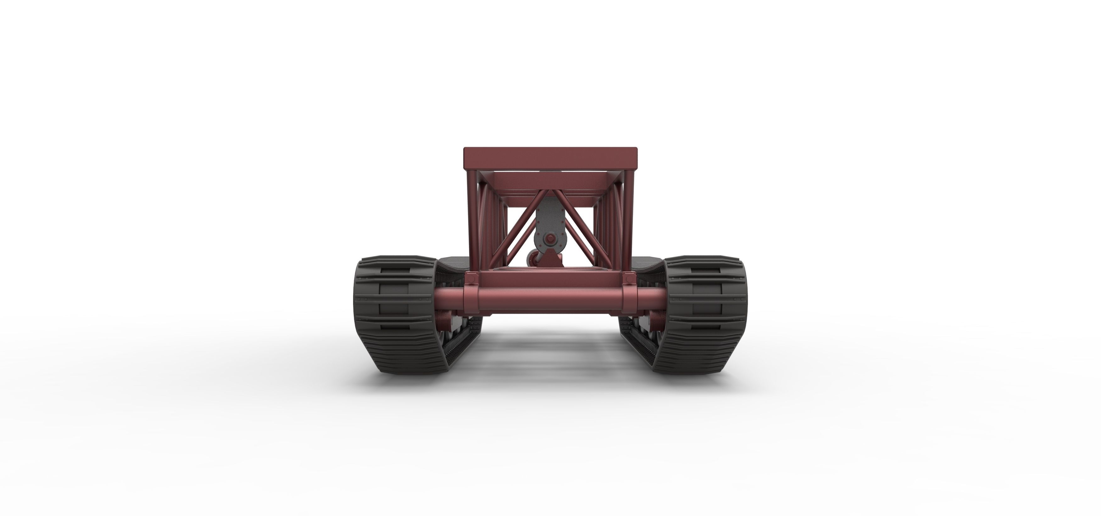 Chassis of Redneck Rave Mud truck on tracks Scale 1 to 25 3D print model_6