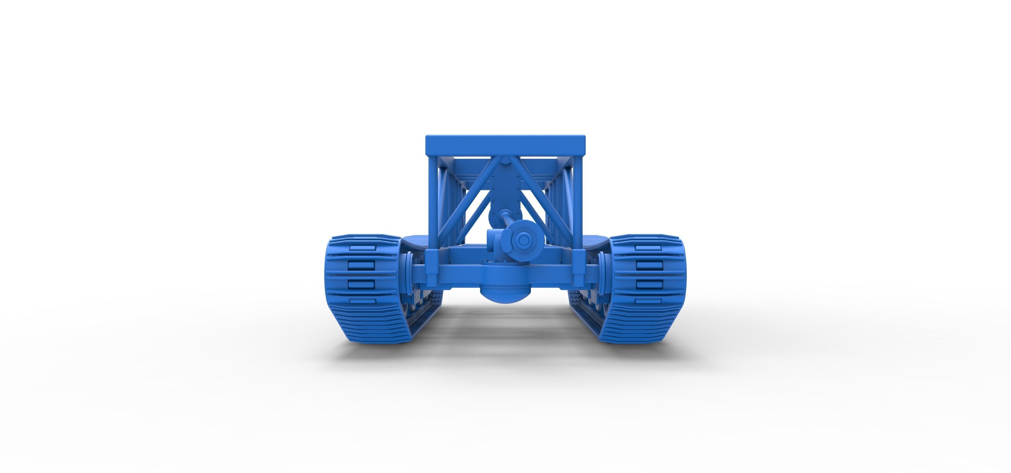 Chassis of Redneck Rave Mud truck on tracks Scale 1 to 25 3D print model_32