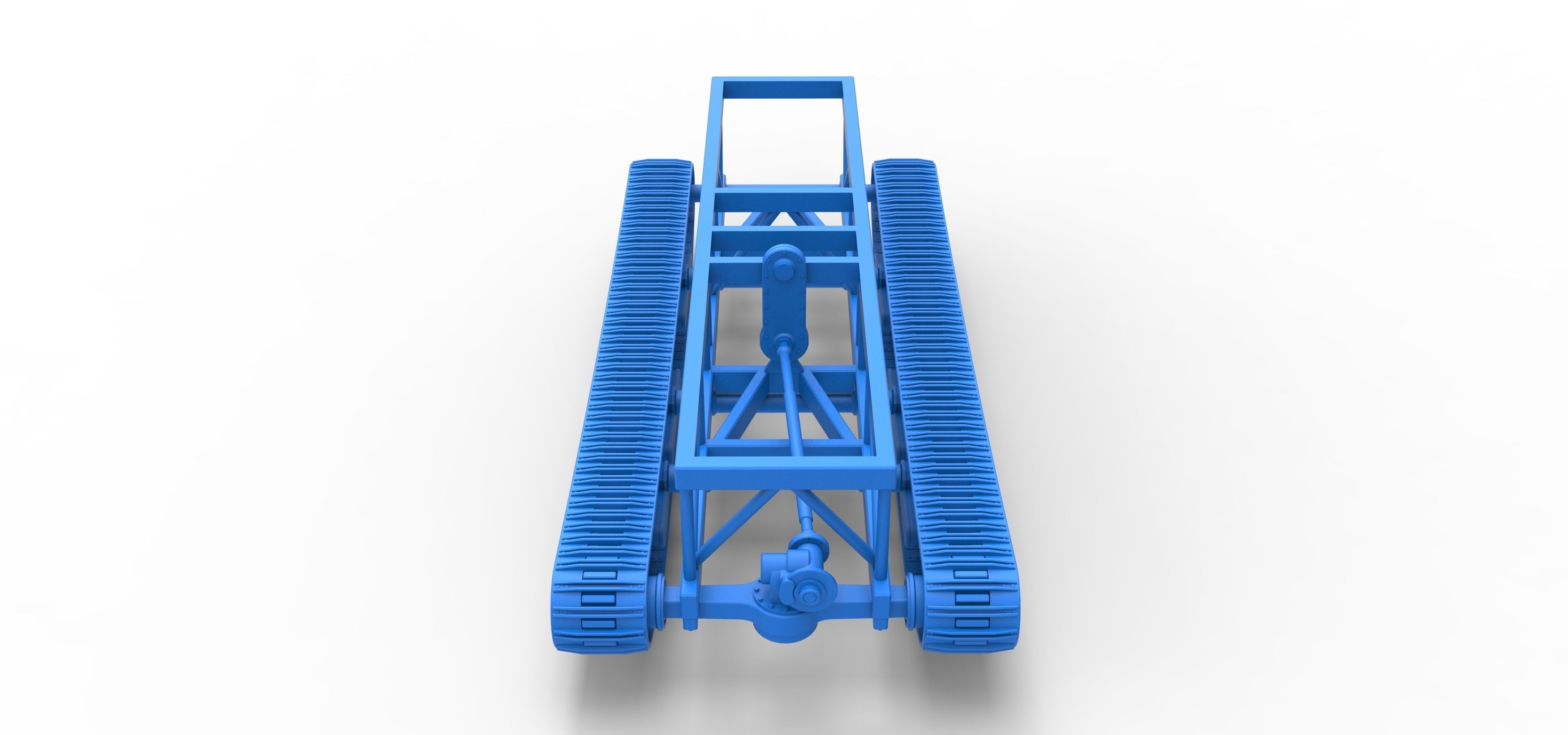 Chassis of Redneck Rave Mud truck on tracks Scale 1 to 25 3D print model_33