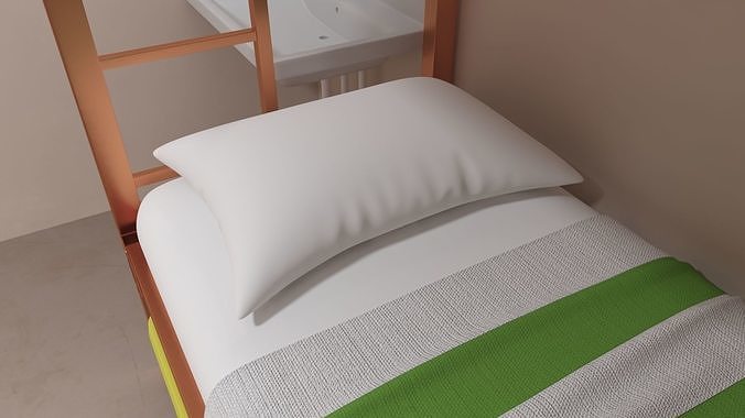 Homeless Shelter Interior 3D model 7