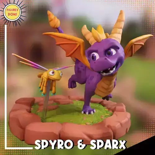 Spyro and Sparx - Spyro the Dragon