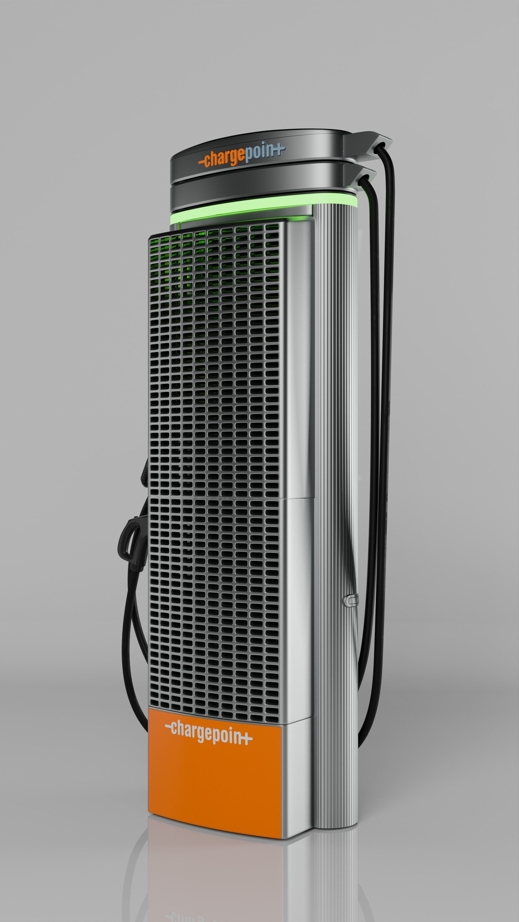 Electric Vehicle ChargePoint Express 250 station 3D model_7