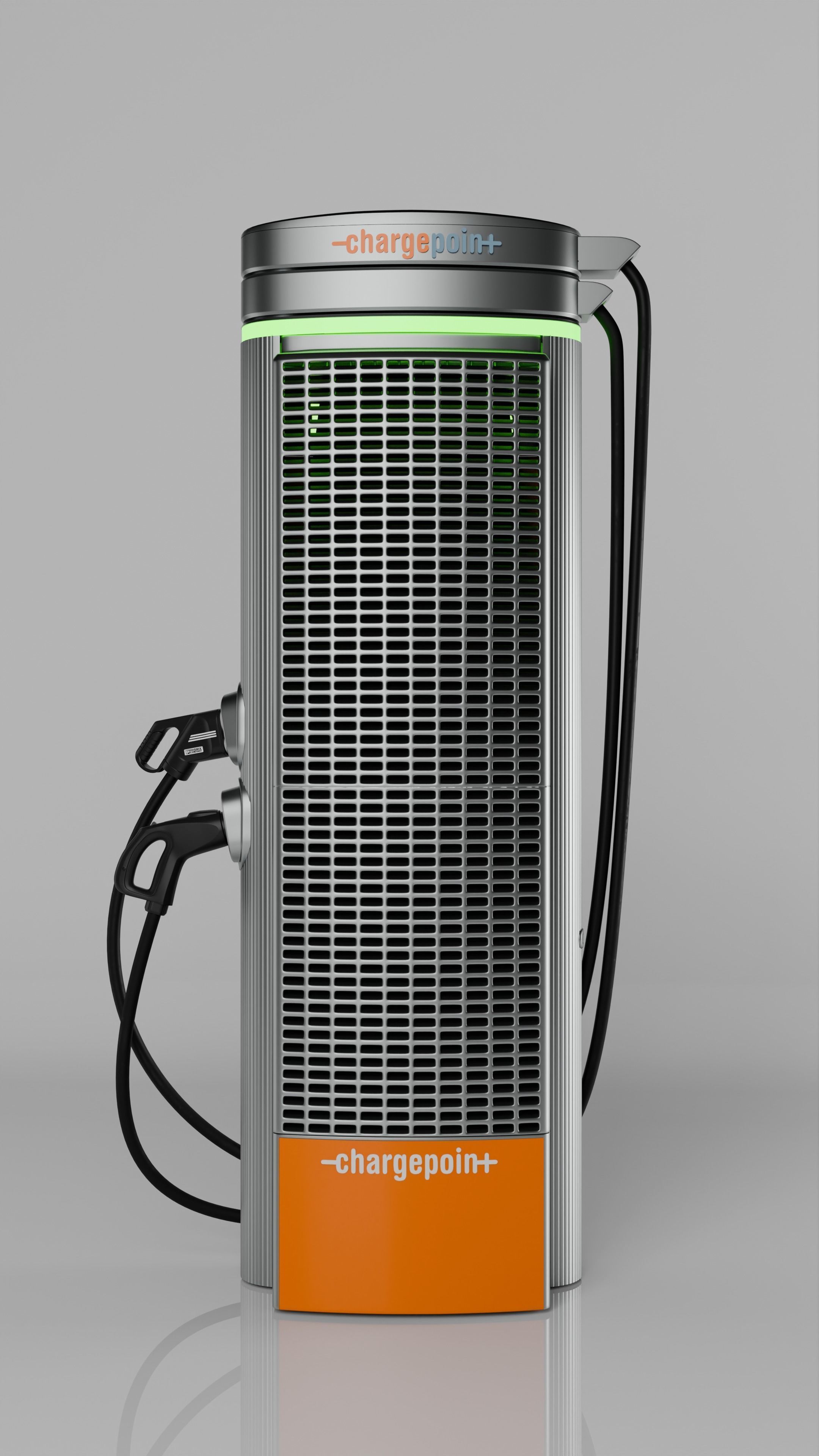 Electric Vehicle ChargePoint Express 250 station 3D model_6