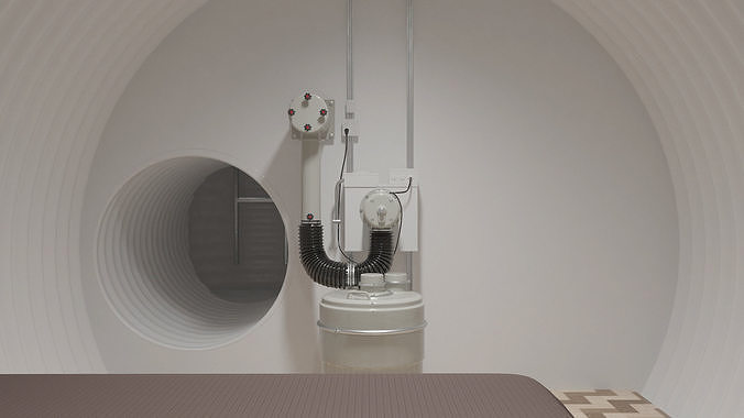 Shelter Interior 3D model 6