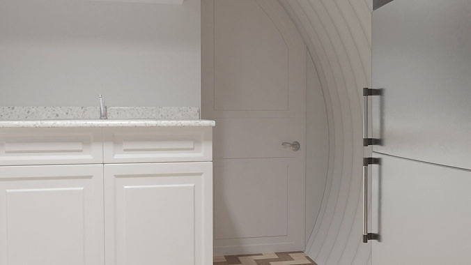 Shelter Interior 3D model 5