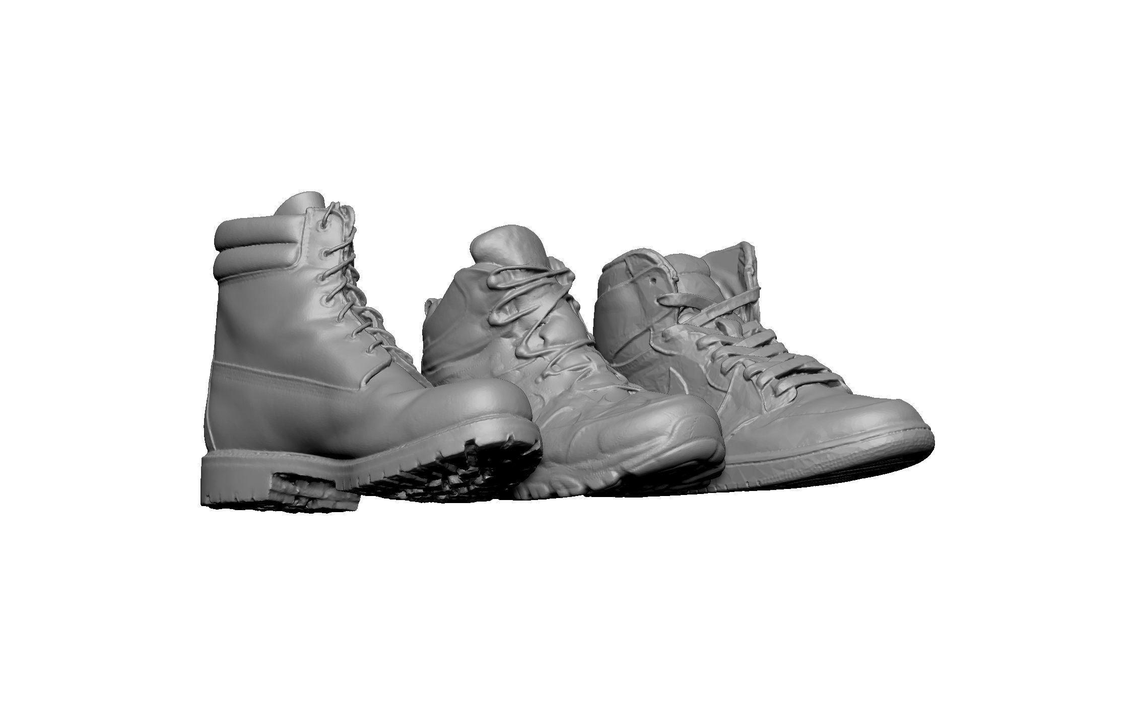 boots footwear sneakers print 3D print model_4