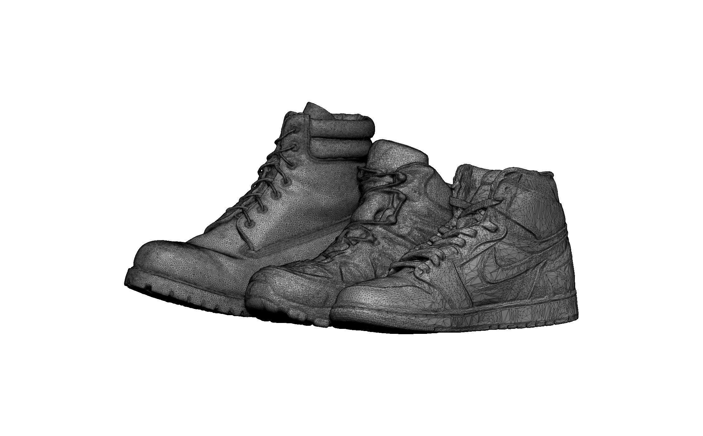 boots footwear sneakers print 3D print model_6