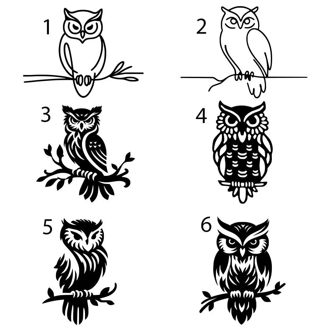 3D Printable Owl Silhouette Wall Decoration - STL  Home Decor 3D print model_0