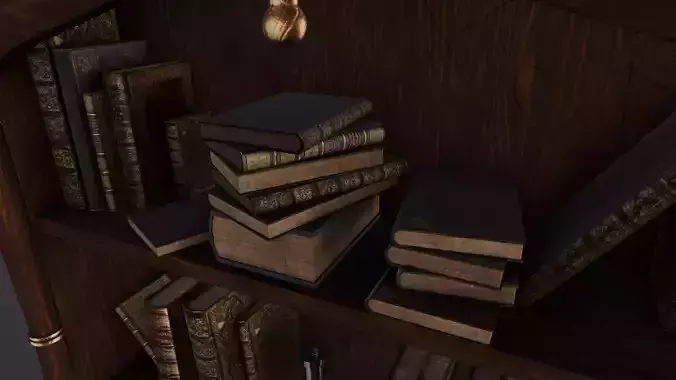 Bookcase 3D Model 