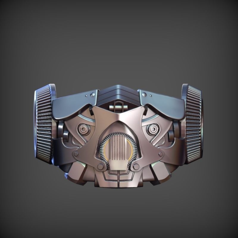Bumblebee Face Mask 3D print model_1