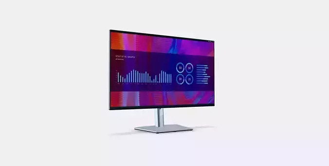 315 Dell P3223DE Professional Low-poly 3D model
