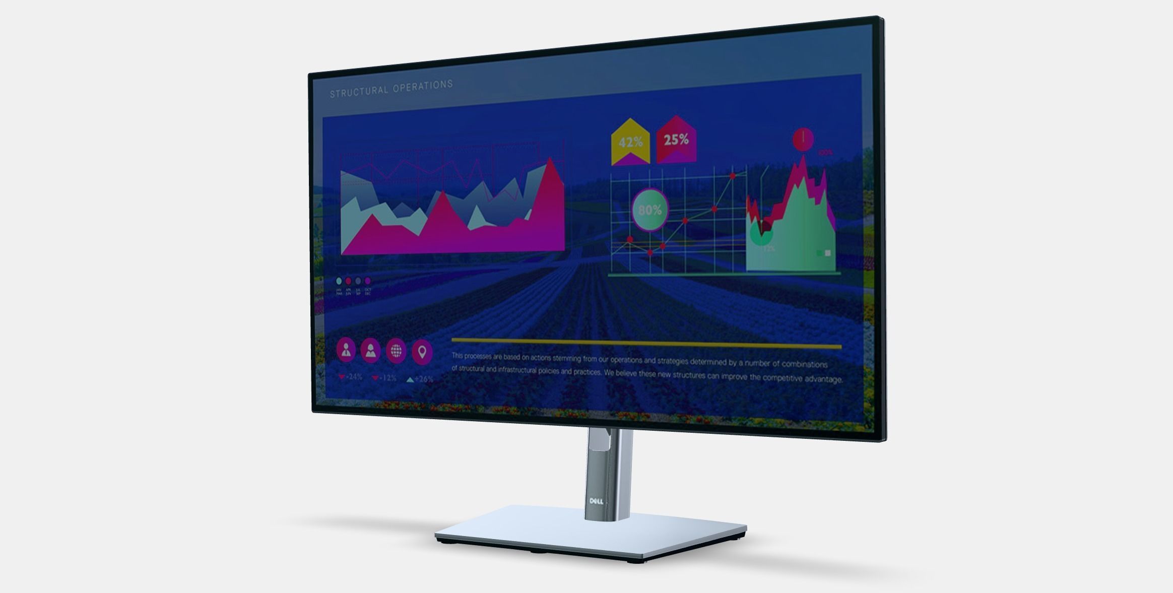 27 Dell UltraSharp U2722D Low-poly 3D model_16