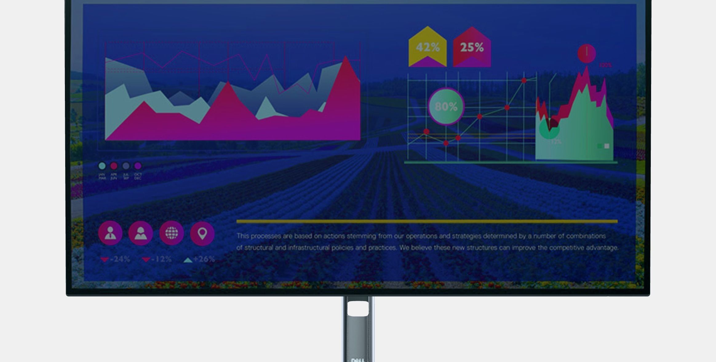 27 Dell UltraSharp U2722D Low-poly 3D model_12