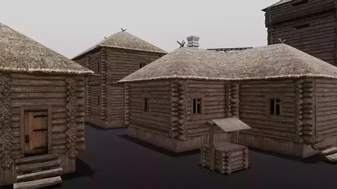 Hut Pack 3D Model 