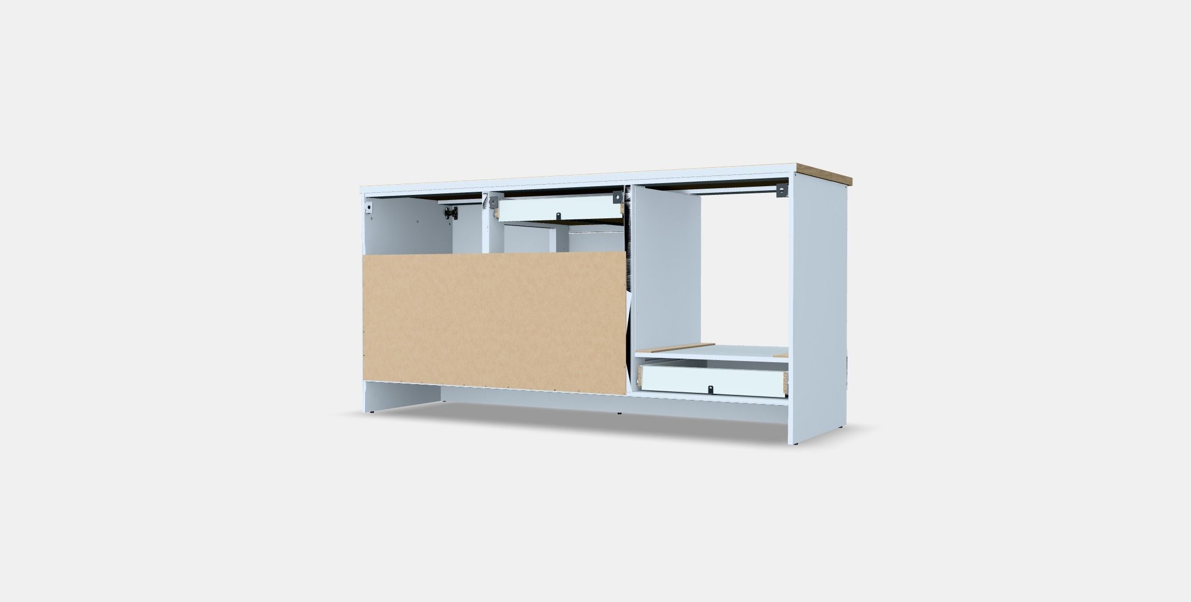 KNOXHULT Base cabinet with doors and drawer 1 3D model_3