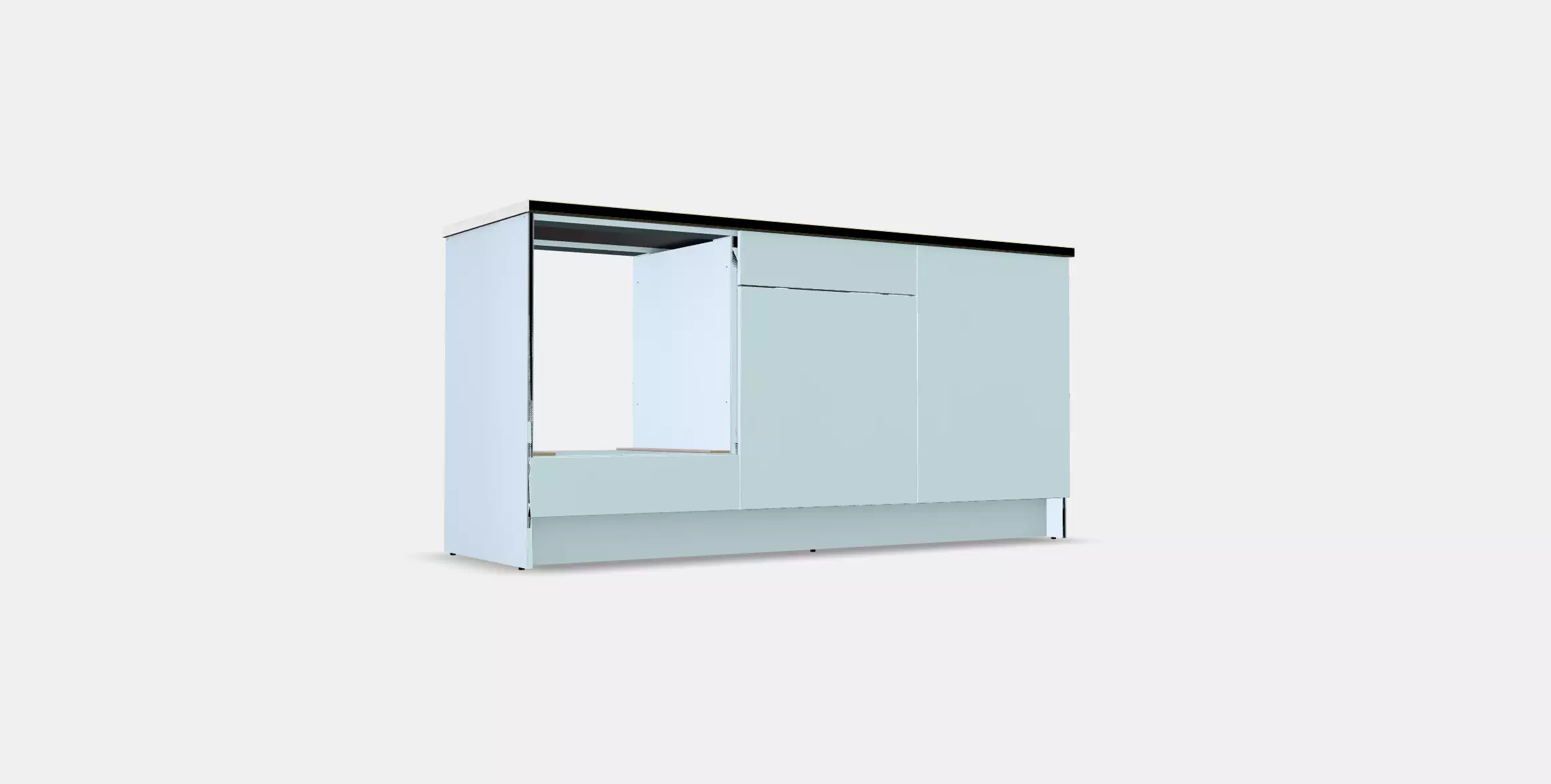 KNOXHULT Base cabinet with doors and drawer 1 3D model_0