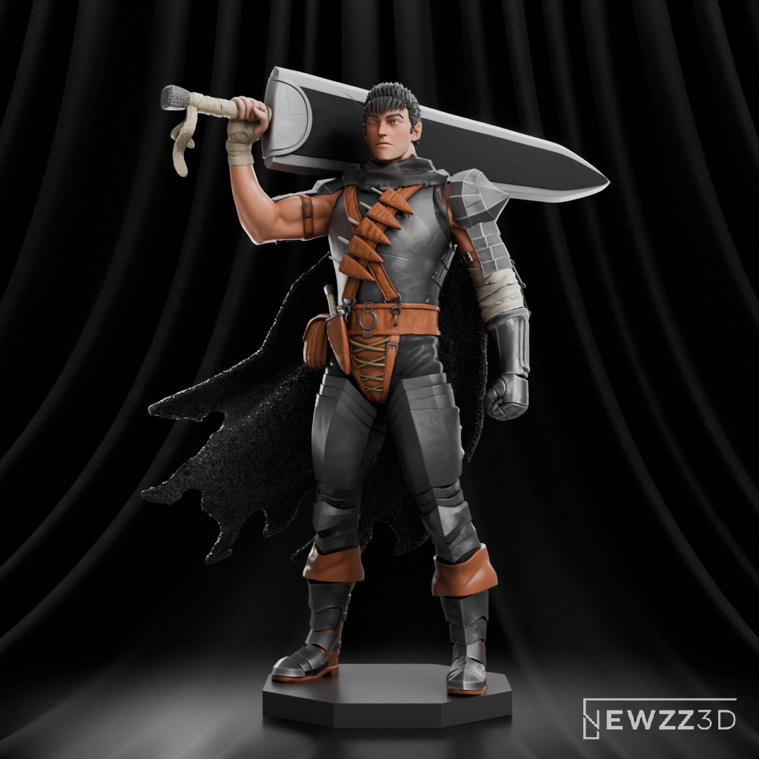 Guts - Berserk 3D print model_1