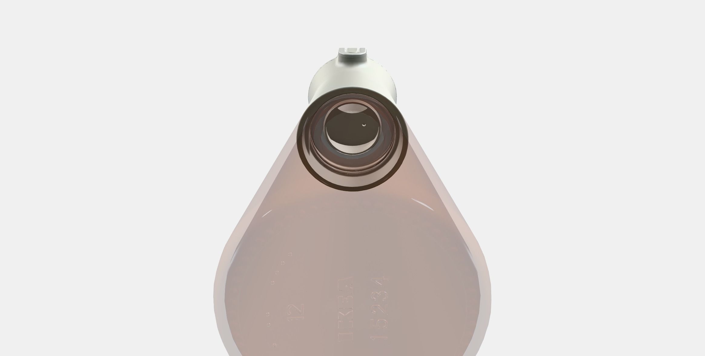 HALVTOM Bottle with pour spout Low-poly 3D model_8