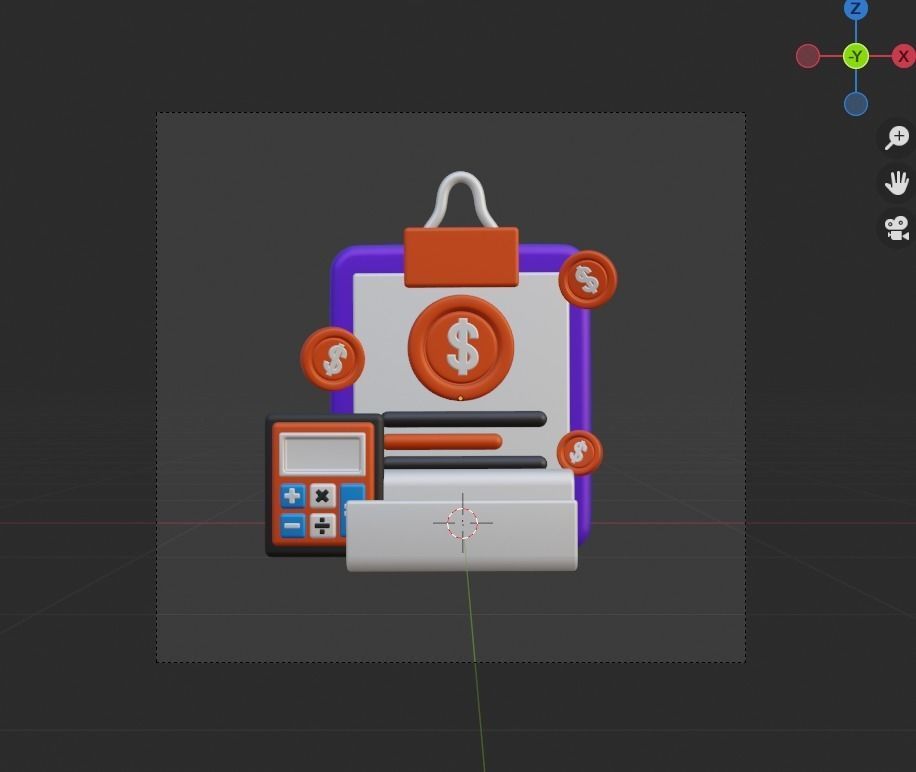 Investment 3d Illustration  Icon Pack 3D model_57