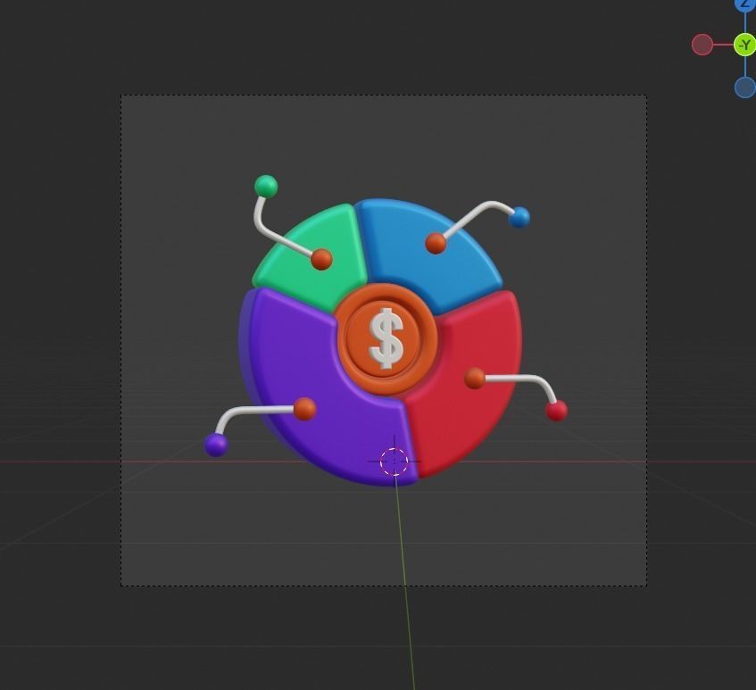 Investment 3d Illustration  Icon Pack 3D model_39