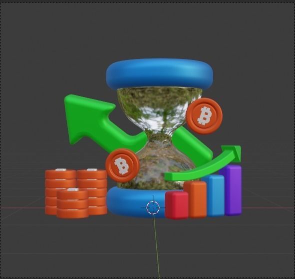 Investment 3d Illustration  Icon Pack 3D model_27