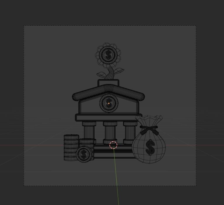 Investment 3d Illustration  Icon Pack 3D model_19