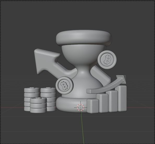 Investment 3d Illustration  Icon Pack 3D model_26