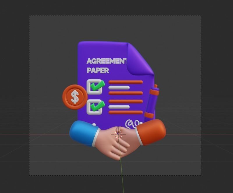 Investment 3d Illustration  Icon Pack 3D model_25