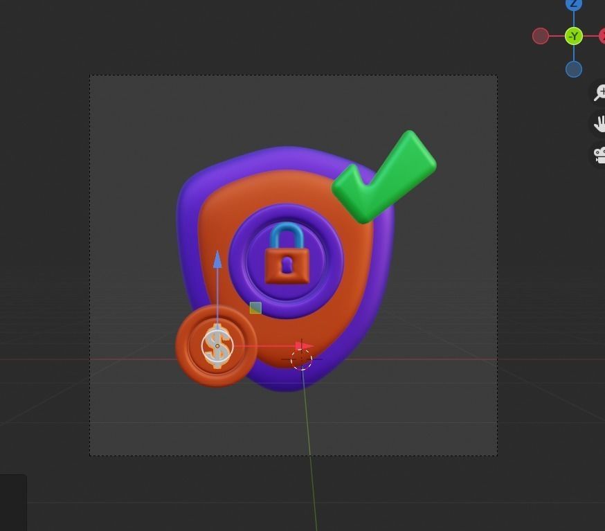 Investment 3d Illustration  Icon Pack 3D model_53