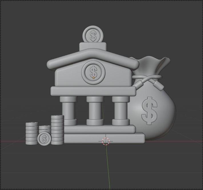 Investment 3d Illustration  Icon Pack 3D model_14