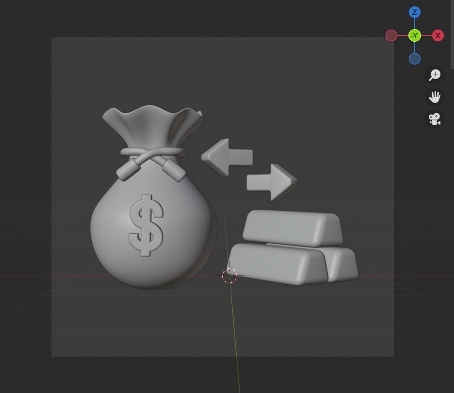 Investment 3d Illustration  Icon Pack 3D model_58