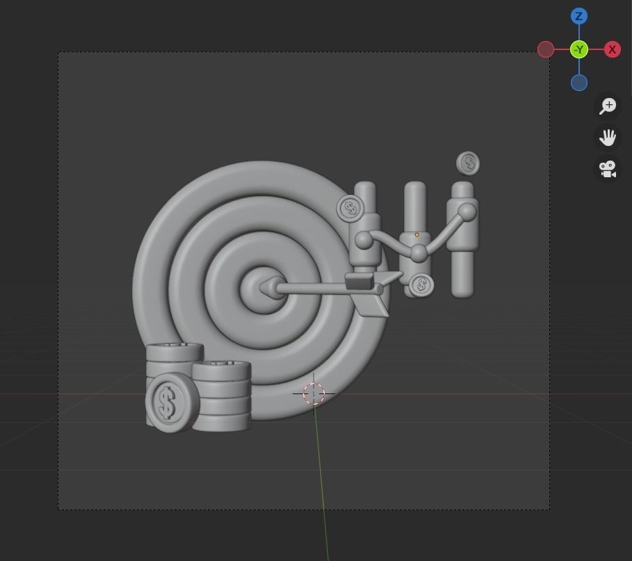 Investment 3d Illustration  Icon Pack 3D model_48