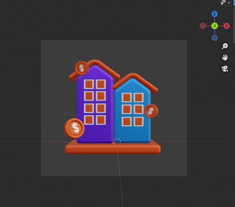 Investment 3d Illustration  Icon Pack 3D model_61