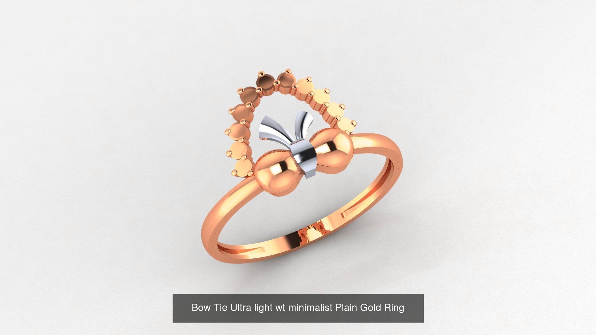 11 Bow tie High Jewelry Cocktail Ring 3dm stl renders details  3D Model Collection_10