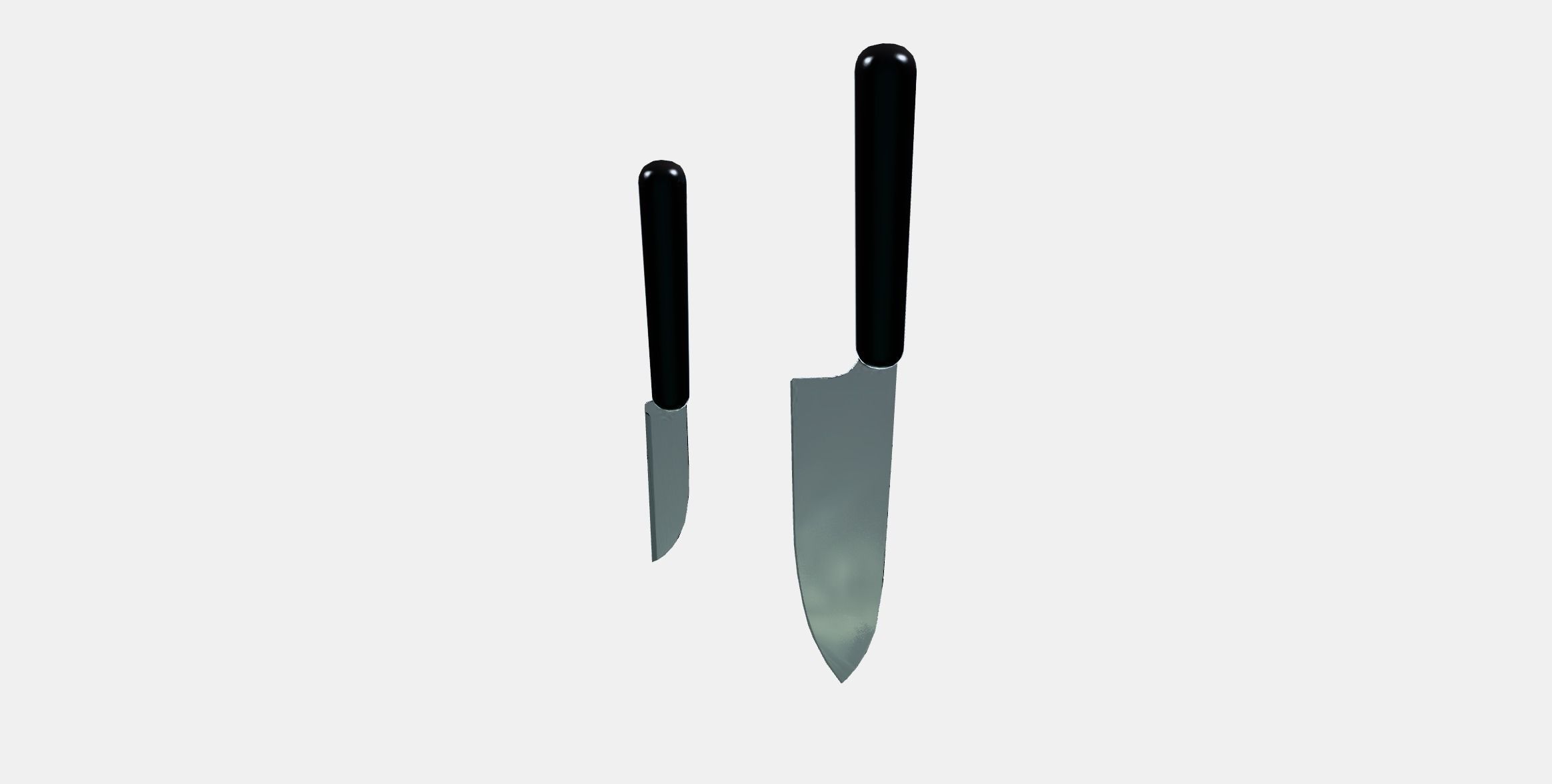 FORDUBBLA 2-piece knife set Low-poly 3D model_7