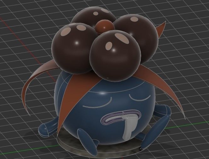 Pokemon 0044 Gloom 3D model_1