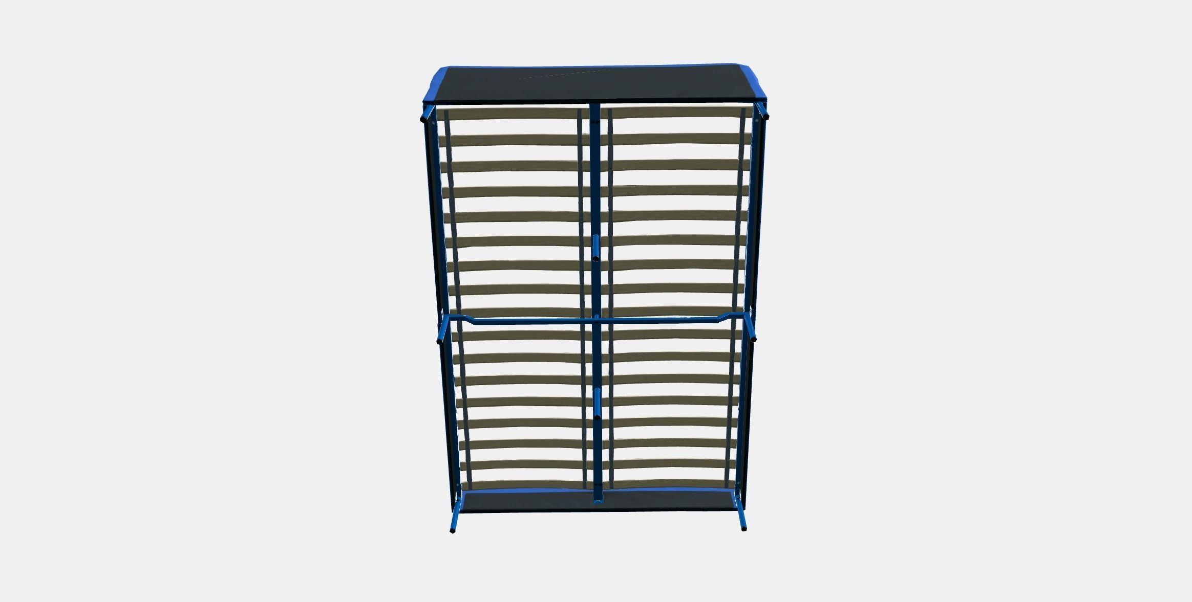 SLATTUM Upholstered bed frame 1 Low-poly 3D model_5