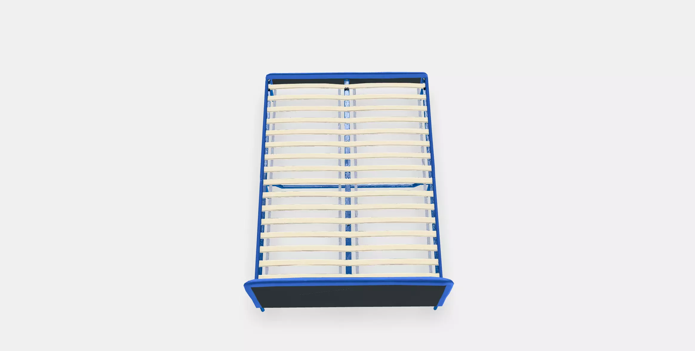 SLATTUM Upholstered bed frame 1 Low-poly 3D model_0