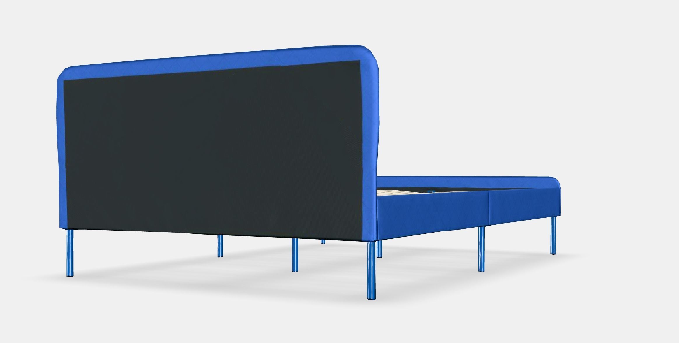 SLATTUM Upholstered bed frame 1 Low-poly 3D model_10