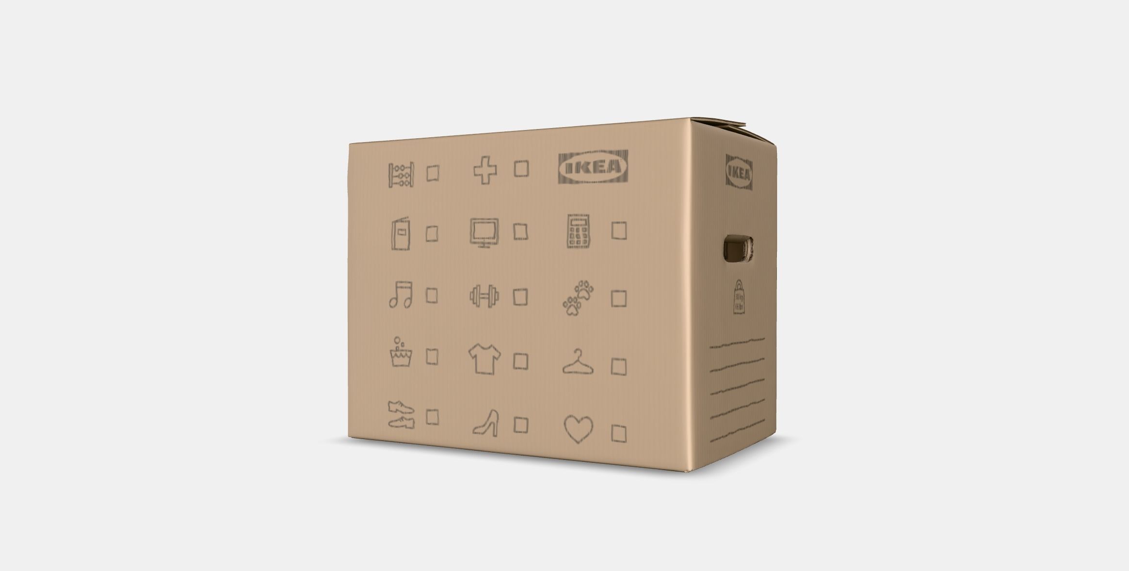 DUNDERGUBBE Moving box Low-poly 3D model_3