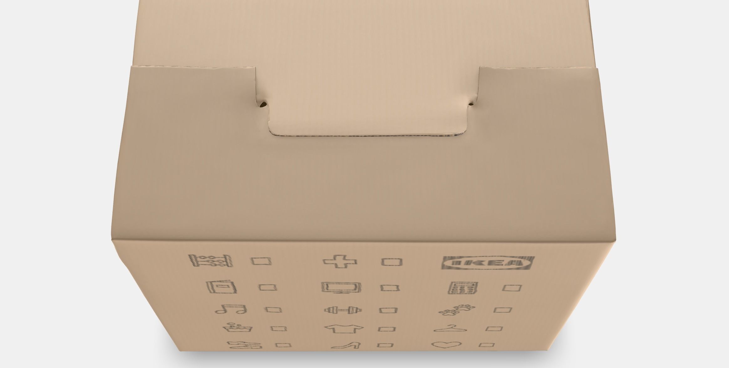 DUNDERGUBBE Moving box Low-poly 3D model_8