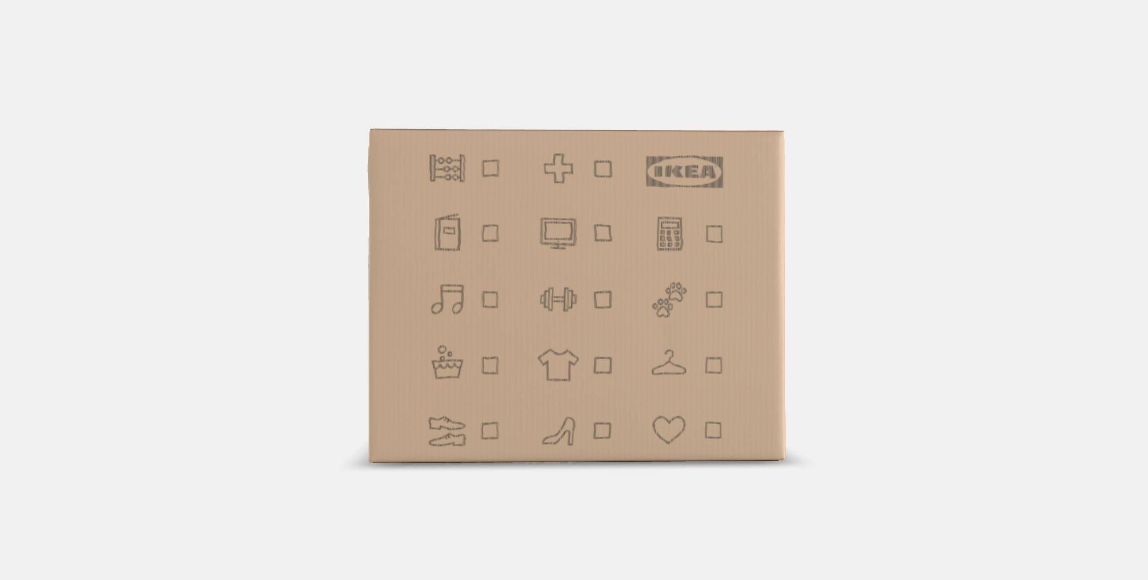 DUNDERGUBBE Moving box Low-poly 3D model_13