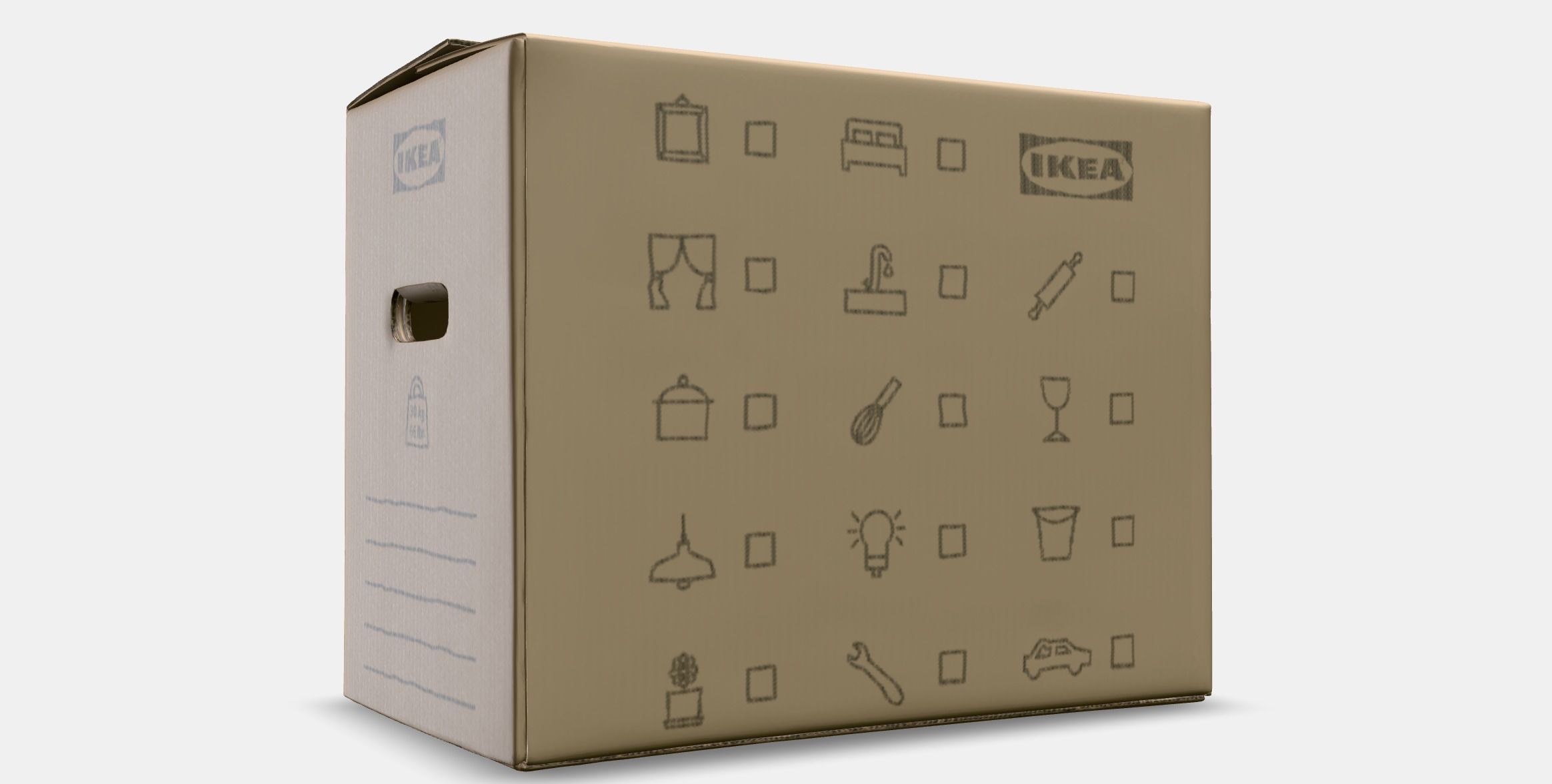 DUNDERGUBBE Moving box Low-poly 3D model_11