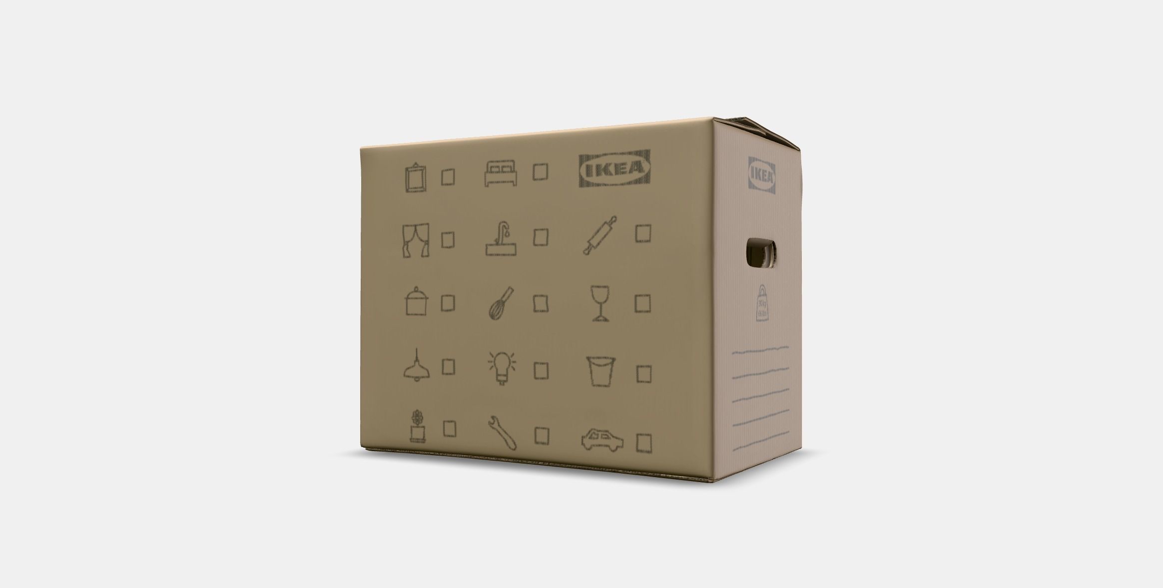 DUNDERGUBBE Moving box Low-poly 3D model_12