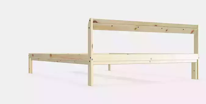 NEIDEN Bed frame 1 Low-poly 3D model