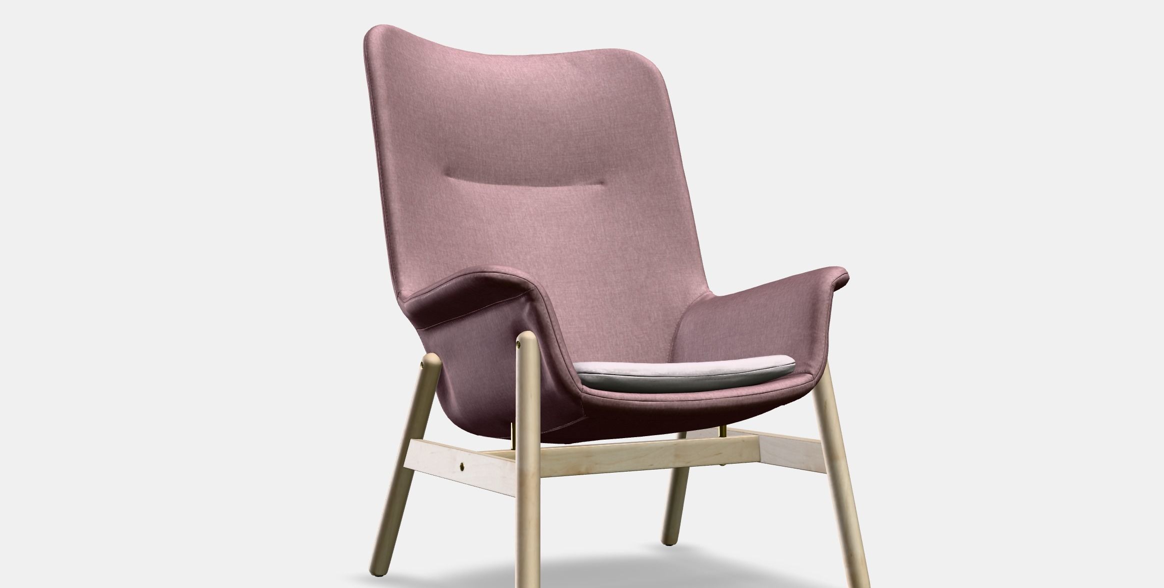VEDBO High-back armchair 2 Low-poly 3D model_7