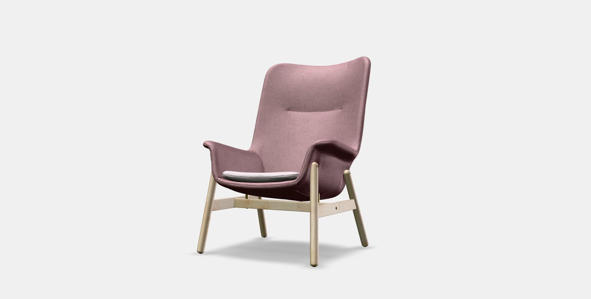 VEDBO High-back armchair 2 Low-poly 3D model_11