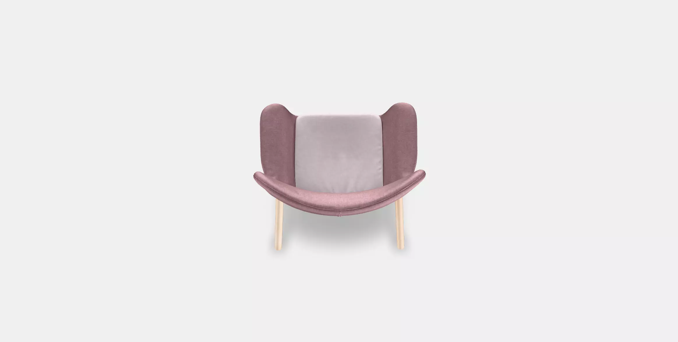 VEDBO High-back armchair 2 Low-poly 3D model_0